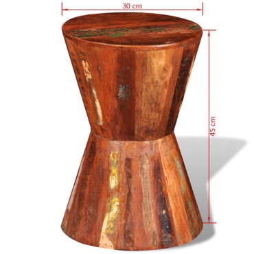 vidaXL Σκαμπό από Μασίφ Ανακυκλωμένο Ξύλο 30x45cm 1 τεμ.