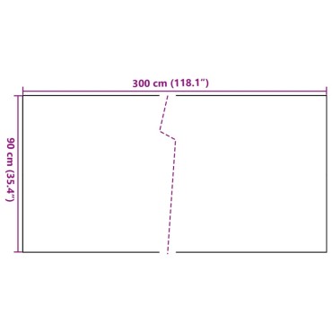 vidaXL Διαχωριστικό Βεράντας Μαύρο 300x90cm από Συνθετικό Ρατάν