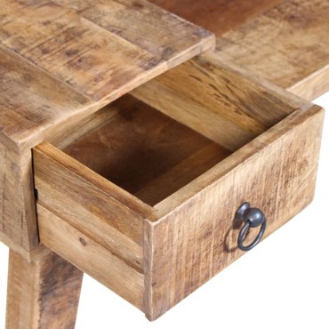 vidaXL Πάγκος με Συρτάρι 120x36x60cm από Μασίφ Ξύλο Μάνγκο 1 τεμ.