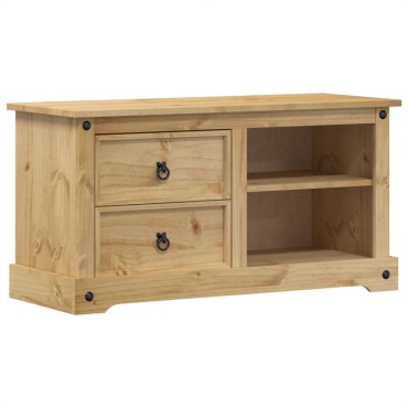 vidaXL Έπιπλο Τηλεόρασης Corona 100x40x52cm από Μασίφ Ξύλο Πεύκου
