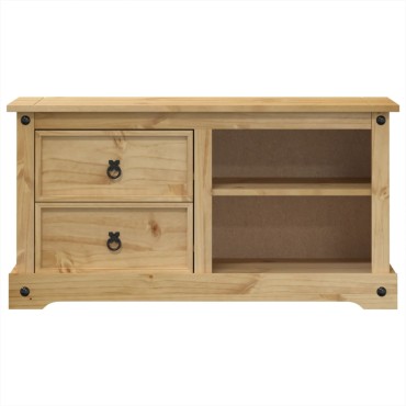 vidaXL Έπιπλο Τηλεόρασης Corona 100x40x52cm από Μασίφ Ξύλο Πεύκου