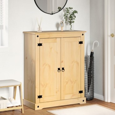 vidaXL Παπουτσοθήκη Corona 86x38,5x108cm από Μασίφ Ξύλο Πεύκου
