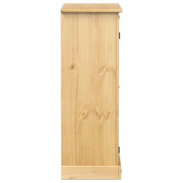 vidaXL Παπουτσοθήκη Corona 86x38,5x108cm από Μασίφ Ξύλο Πεύκου