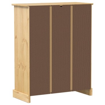 vidaXL Παπουτσοθήκη Corona 86x38,5x108cm από Μασίφ Ξύλο Πεύκου