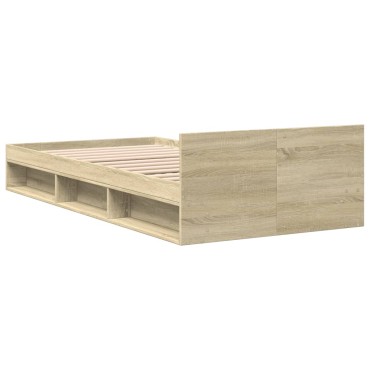 vidaXL Πλαίσιο Κρεβατιού με συρτάρια Sonoma Δρυς 100x200εκ. Επεξ. Ξύλο