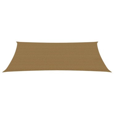 vidaXL Πανί Σκίασης Taupe 3 x 6 μ. από HDPE 160 γρ./μ²