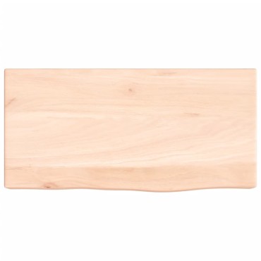 vidaXL Ράφι Τοίχου 40x20x6cm από Ακατέργαστο Μασίφ Ξύλο Δρυός 1 τεμ.
