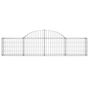 vidaXL Συρματοκιβώτια Τοξωτά 20 τεμ. 200x30x40/60 εκ. Γαλβαν. Ατσάλι