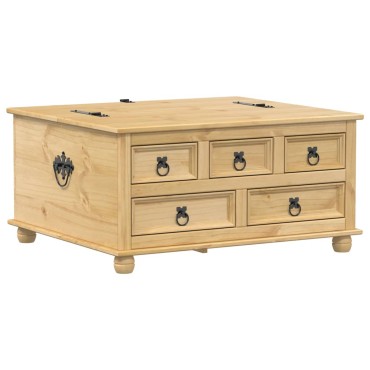 vidaXL Κουτί Αποθήκευσης Corona 90x78x45cm από Μασίφ Ξύλο Πεύκου 1 τεμ.