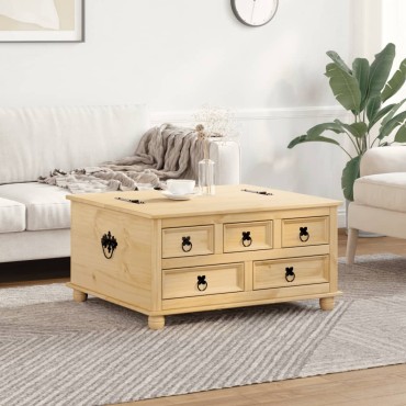 vidaXL Κουτί Αποθήκευσης Corona 90x78x45cm από Μασίφ Ξύλο Πεύκου 1 τεμ.
