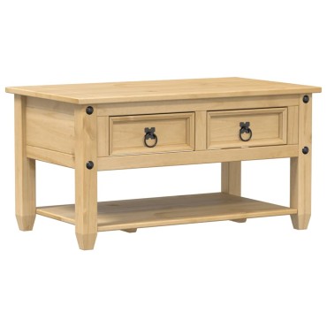 vidaXL Τραπεζάκι Corona Με Συρτάρια 85x50x45cm Μασίφ Ξύλο Πεύκου 1 τεμ.