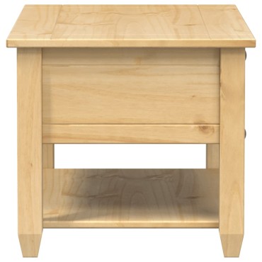 vidaXL Τραπεζάκι Corona Με Συρτάρια 85x50x45cm Μασίφ Ξύλο Πεύκου 1 τεμ.