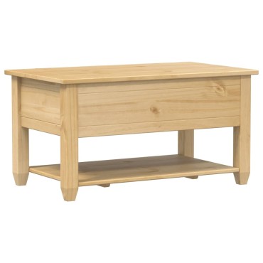 vidaXL Τραπεζάκι Corona Με Συρτάρια 85x50x45cm Μασίφ Ξύλο Πεύκου 1 τεμ.