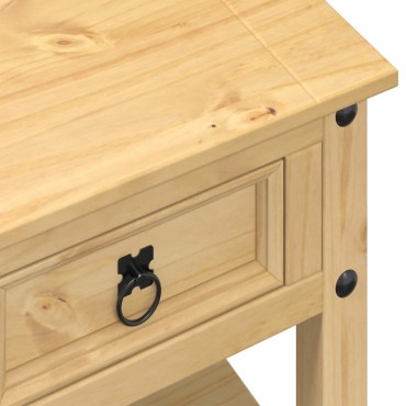 vidaXL Τραπεζάκι Corona Με Συρτάρια 85x50x45cm Μασίφ Ξύλο Πεύκου 1 τεμ.