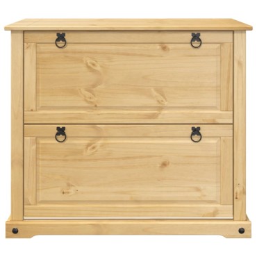 vidaXL Παπουτσοθήκη Corona 99x32x85cm από Μασίφ Ξύλο Πεύκου