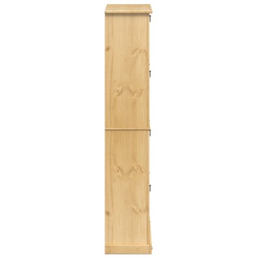 vidaXL Παπουτσοθήκη Corona 99x32x163,5cm από Μασίφ Ξύλο Πεύκου