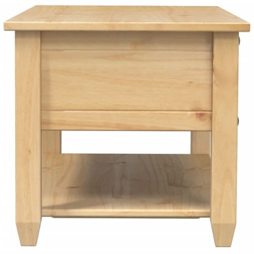 vidaXL Τραπεζάκι Corona Με Συρτάρια 100x48x45cm Μασίφ Ξύλο Πεύκου 1 τεμ.