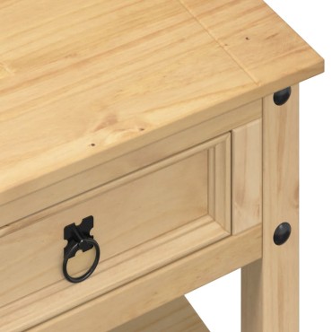 vidaXL Τραπεζάκι Corona Με Συρτάρια 100x48x45cm Μασίφ Ξύλο Πεύκου 1 τεμ.