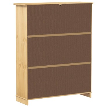 vidaXL Παπουτσοθήκη Corona 99x32x124,5cm από Μασίφ Ξύλο Πεύκου