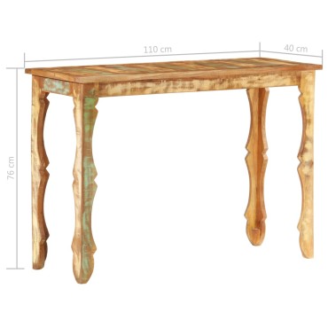 vidaXL Τραπέζι Κονσόλα 110x40x76cm από Μασίφ Ανακυκλωμένο Ξύλο 1 τεμ.