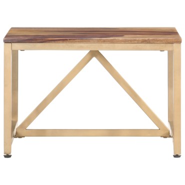 vidaXL Τραπεζάκι Βοηθητικό 60x60x40cm από Μασίφ Ξύλο 1 τεμ.