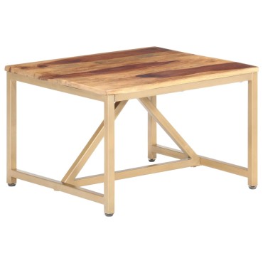 vidaXL Τραπεζάκι Βοηθητικό 60x60x40cm από Μασίφ Ξύλο 1 τεμ.