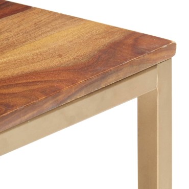 vidaXL Τραπεζάκι Βοηθητικό 60x60x40cm από Μασίφ Ξύλο 1 τεμ.
