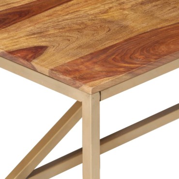 vidaXL Τραπεζάκι Βοηθητικό 60x60x40cm από Μασίφ Ξύλο 1 τεμ.