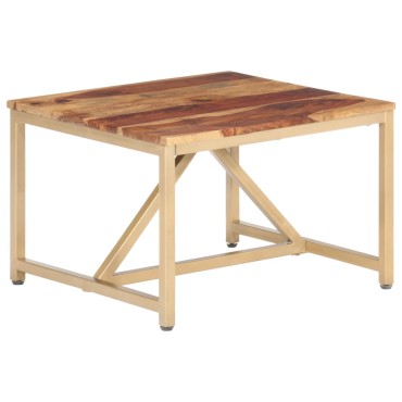 vidaXL Τραπεζάκι Βοηθητικό 60x60x40cm από Μασίφ Ξύλο 1 τεμ.