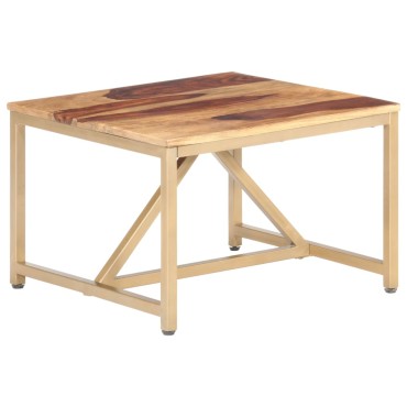 vidaXL Τραπεζάκι Βοηθητικό 60x60x40cm από Μασίφ Ξύλο 1 τεμ.
