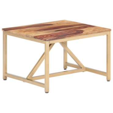 vidaXL Τραπεζάκι Βοηθητικό 60x60x40cm από Μασίφ Ξύλο 1 τεμ.