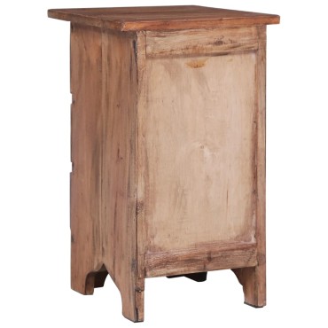 vidaXL Κομοδίνο 30x30x51cm από Μασίφ Ξύλο Μαόνι 1 τεμ.