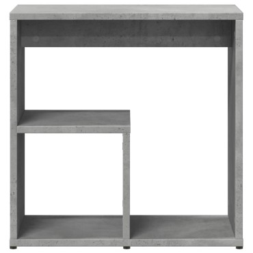 vidaXL Τραπέζι Βοηθητικό Γκρι Σκυροδέματος 50x30x50cm Επεξ. Ξύλο 1 τεμ.