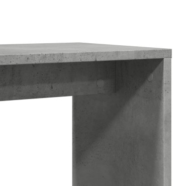 vidaXL Τραπέζι Βοηθητικό Γκρι Σκυροδέματος 50x30x50cm Επεξ. Ξύλο 1 τεμ.