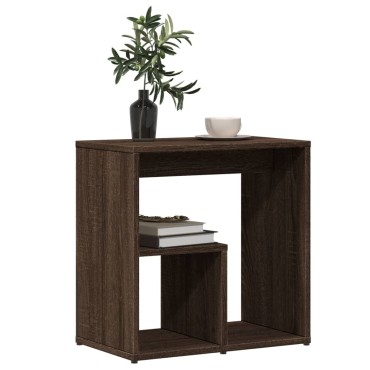 vidaXL Βοηθητικό Τραπέζι Καφέ Δρυς 50x30x50cm Επεξεργασμένο Ξύλο 1 τεμ.