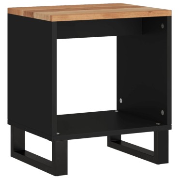 vidaXL Τραπεζάκι Σαλονιού 40x31x46cm Μασίφ Ξύλο Ακακίας & Επεξ. Ξύλο 1 τεμ.