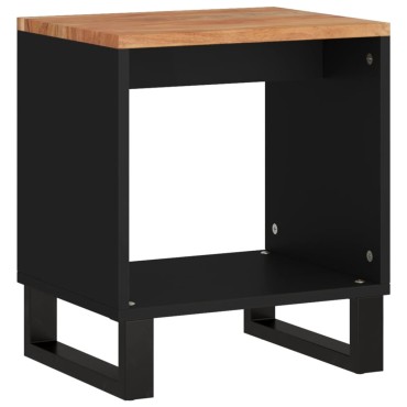 vidaXL Τραπεζάκι Σαλονιού 40x31x46cm Μασίφ Ξύλο Ακακίας & Επεξ. Ξύλο 1 τεμ.