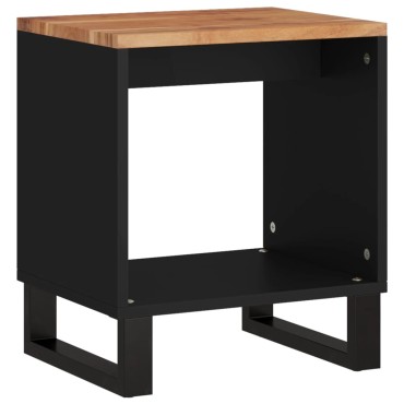vidaXL Τραπεζάκι Σαλονιού 40x31x46cm Μασίφ Ξύλο Ακακίας & Επεξ. Ξύλο 1 τεμ.