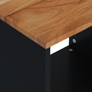vidaXL Τραπεζάκι Σαλονιού 40x31x46cm Μασίφ Ξύλο Ακακίας & Επεξ. Ξύλο 1 τεμ.