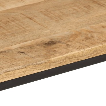 vidaXL Τραπέζι Κονσόλα 90x30x75cm Μασίφ Ακατ. Ξύλο Μάνγκο/Σίδηρο 1 τεμ.