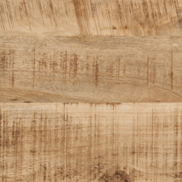 vidaXL Τραπέζι Κονσόλα 90x30x75cm Μασίφ Ακατ. Ξύλο Μάνγκο/Σίδηρο 1 τεμ.