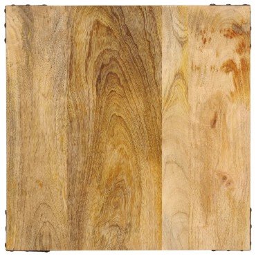 vidaXL Τραπεζάκι Βοηθητικό 45x45x50cm Μασίφ Ξύλο Μάνγκο & Σίδηρος 1 τεμ.
