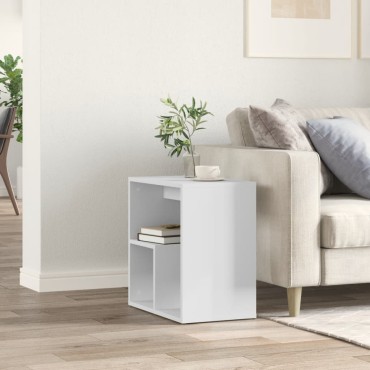 vidaXL Τραπέζι Βοηθητικό Λευκό 50x30x50cm από Επεξεργασμένο Ξύλο 1 τεμ.