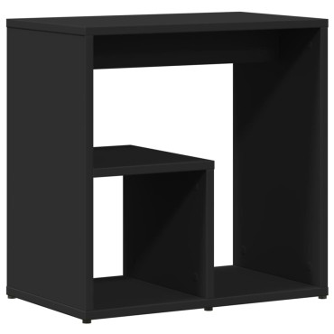 vidaXL Τραπέζι Βοηθητικό Μαύρο 50x30x50cm από Επεξεργασμένο Ξύλο 1 τεμ.