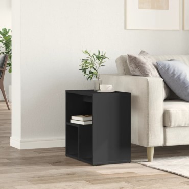 vidaXL Τραπέζι Βοηθητικό Μαύρο 50x30x50cm από Επεξεργασμένο Ξύλο 1 τεμ.
