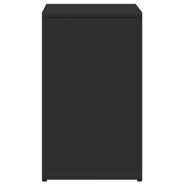 vidaXL Τραπέζι Βοηθητικό Μαύρο 50x30x50cm από Επεξεργασμένο Ξύλο 1 τεμ.