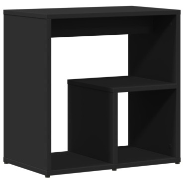vidaXL Τραπέζι Βοηθητικό Μαύρο 50x30x50cm από Επεξεργασμένο Ξύλο 1 τεμ.