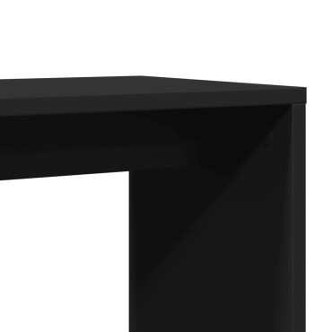 vidaXL Τραπέζι Βοηθητικό Μαύρο 50x30x50cm από Επεξεργασμένο Ξύλο 1 τεμ.