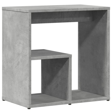 vidaXL Βοηθητικά Τραπέζια 2 τεμ. Γκρι Σκυροδ. 50x30x50cm Επεξ. Ξύλο