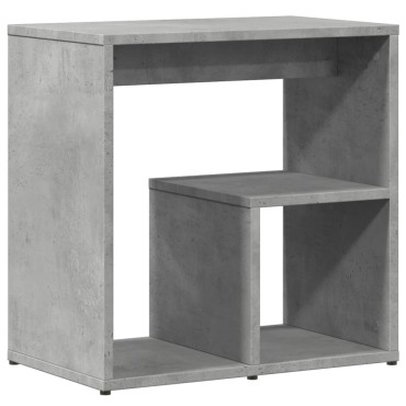 vidaXL Βοηθητικά Τραπέζια 2 τεμ. Γκρι Σκυροδ. 50x30x50cm Επεξ. Ξύλο